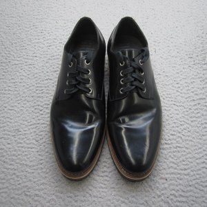 Helm Shoes Mens Size 13 Black The Nils Plain Toe Derby Leather Lace Up Dress